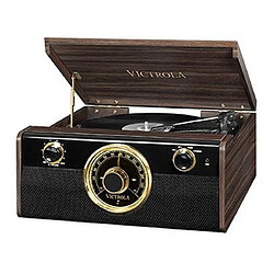 Victrola Empire Junior Chaîne Stéréo 4-en-1 Platine Vinyle - Expresso