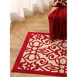 Acheter LUUCOZK Tapis de porte avant antidérapant pour entrée intérieure – Rouge-60x90cm