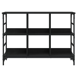 Avis vidaXL Buffet noir 102x32x73,5 cm bois d'ingénierie