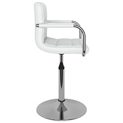 Acheter vidaXL Chaises pivotantes à manger lot de 6 blanc similicuir