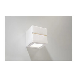 Luminaire Center Applique murale LEO LINE céramique blanc 1 ampoule