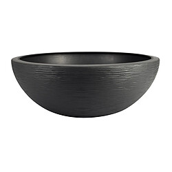 Pot de fleurs vasque en plastique Graphit UP anthracite - Ø 60 cm - Eda 