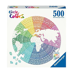 Ravensburger - Puzzle rond 500 pieces - Mandala Circle of Colors