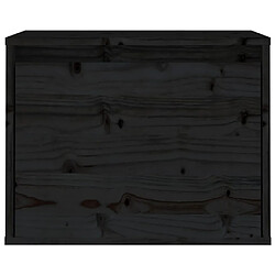 Acheter vidaXL Armoire murale Noir 45x30x35 cm Bois de pin massif