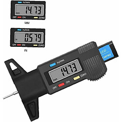 Elixir Car Tyre Numérique De Pneu, Jauge De Profondeur Mètre Mesureur Outil Caliper Jauges D'épaisseur Bande De Roulement Des Pneus Des Plaquettes De Frein De Chaussures Système De Surveillance Pour Moto Car