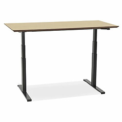 Paris Prix Bureau Électronique Ergonomique Kio 150cm Chêne