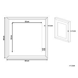 Avis Beliani Décoration murale 60 cm 60 cm Multicolore BAGI