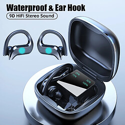 GUPBOO TWS casque sans fil Bluetooth Compatible casque antibruit sport casque étanche 9D stéréo sans fil écouteurs 