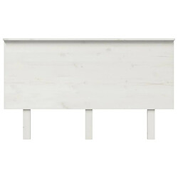 Avis Maison Chic Tête de lit moderne pour chambre - Décoration de lit Blanc 184x6x82,5 cm Bois massif de pin -MN67936