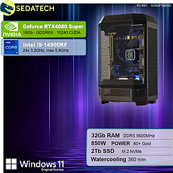 Sedatech PC Gamer Pro V360 • Intel i9-14900KF • RTX4080 Super • 32Go DDR5 • 2To SSD M.2 • Windows 11