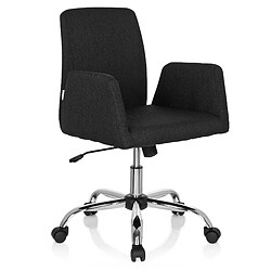 Chaise de bureau FLOW tissu noir hjh OFFICE