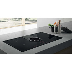 Table de cuisson aspirante induction 83cm 4 feux 7400w noir - prf0120975 - ELICA