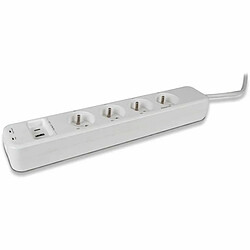 Rallonge 4 prises Schuko sans interrupteur SCS SENTINEL SmartPlug 240 V 