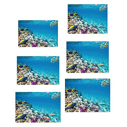 Toile de fond adhésive simple d'impression 3D pour l'aquarium 61x30cm d'aquarium