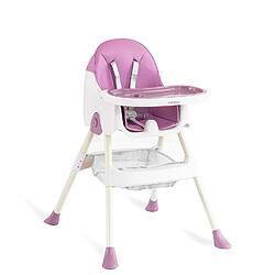 IKIDO Chaise haute pour bébé, chaise haute et réhausseur pour repas bébé, évolutive pliable et ajustable, chaise de salle à manger pour enfants/ violet