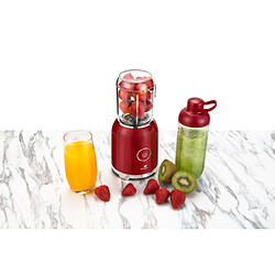 Senya Blender smoothie avec 2 bouteilles rouge Juicy Delight