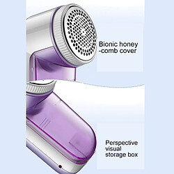 Acheter Wewoo AC 100-240V rechargeable enlever le dissolvant de charpie de tissu de peluches violet