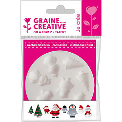 Dtm Loisirs Creatifs Moule en silicone (mini) Noel Ø 7 cm - Graine créative