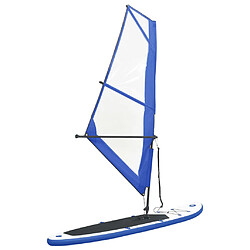 vidaXL Ensemble de planche SUP gonflable avec voile Bleu et blanc