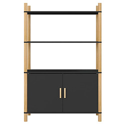 Avis Maison Chic Buffet,Meuble de Rangement,commode pour salon,Cuisine Noir 80x40x121 cm Bois d'ingénierie -MN97103