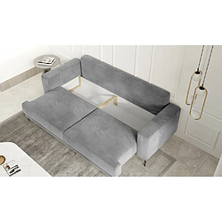 Acheter VENESETTI Canapé 3/4 places convertible et espace de rangement - beige - en tissu de qualité, DANY