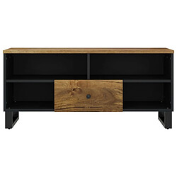 Acheter Maison Chic Meuble TV scandinave - Banc TV pour salon 100x33x46 cm bois de manguier et d'ingénierie -MN31193