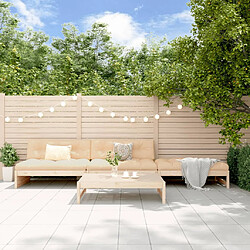 vidaXL Salon de jardin 4 pcs bois massif de pin 