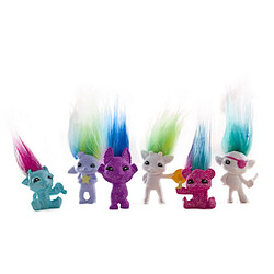 Chromatic 6 Pièces Cartoon Lucky Troll Doll Crayon Topper Mini Action Figure