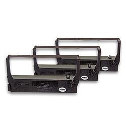 3 x bande d'encrage vhbw de type ERC-23, C43S015360, ERC-23B pour imprimante Epson RP 260, RP 260 Serie, RP 262, RP 265, RP 267, TM 210 SP.