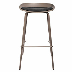 The Home Deco Factory Tabouret de bar design Hella - H. 84 cm - Marron Taupe