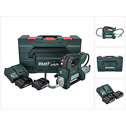 Metabo FP 18 LTX Pistolet graisseur sans fil 18 V 690 bar brushless (600789500) + 2x Batteries 2,0 Ah + Chargeur + metaBOX