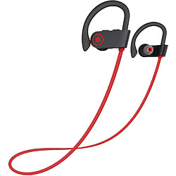 Casque Bluetooth, étanche IPX7 sans fil pour course à pied avec micro et écouteurs intra-auriculaires jusqu'à 10 heures de batterie avec suppression du bruit pour la course à pied. 