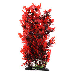 décoration de plante ViVarium de reptile aquarium artificiel ornement plante décor aquatique sous-marin en plastique arbre rouge