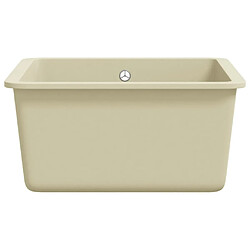 Acheter vidaXL Évier de cuisine Granit Seul lavabo Beige