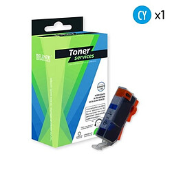 TONER SERVICES Compatible Canon CLI521 Cartouche Cyan 2934B001 (C521C) 