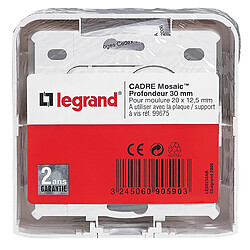 Legrand Cadre saillie profondeur 30mm pour 2 modules Mosaic - Blanc