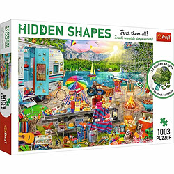 Trefl-1000 + 3 Elementi, Trova Forme Nascoste nel Insolito, Vacanza, Camper, Van Life, Intrattenimento Creativo, Divertimento per Adulti e Bambini da 12 Anni Puzzle, 10677, Voyage en Camping