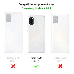 Evetane Coque Samsung Galaxy A41 360 intégrale avant arrière transparente