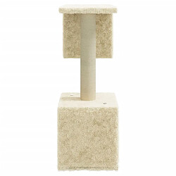 Acheter Arbre à chat avec griffoirs,niche pour chat en sisal Crème 60 cm -MN98826