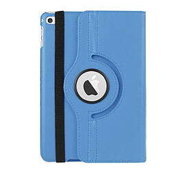 Avis Wewoo Smart Cover bleu pour iPad mini 4 Litchi Texture 360 degrés Rotation intelligente étui en cuir avec support