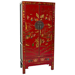 Armoire Alexandra House Living Rouge Bois 38 x 174 x 80 cm 