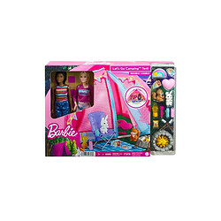 Deux Poupées Barbie Coffret Camping avec accessoires