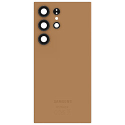 Samsung Vitre arrière Original pour Samsung Galaxy S24 Ultra Rose Champagne 