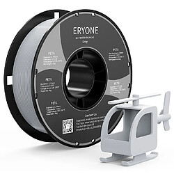 None Filament PETG ERYONE pour imprimante 3D 1,75 mm Tolérance 0,03 mm 1 kg/bobine - Gris