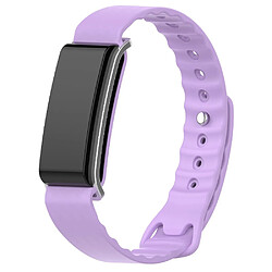 Wewoo Bracelet pour montre connectée Dragonne en silicone Huawei Honor A2 Violet 