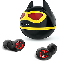 Chrono Chronus Enfants Écouteurs Sans Fil Mignon Bat Devil Bluetooth 5.0 Écouteurs Sans Fil Réduire Le Bruit Écouteurs Étanches Avec Microphone pour Halloween Noël Nouvel An Cadeau(noir) 