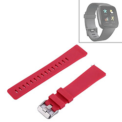 Wewoo Bracelet pour montre connectée Fitbit Versa Simple Mode De En Silicone Rouge