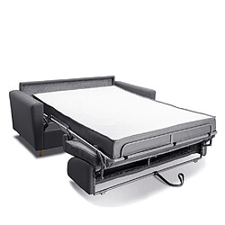 Acheter Inside 75 Canapé convertible express 120 TREVISE sommier métal matelas 20 cm Enjoy gris cendre