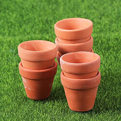 BESTA Lot de 12 mini pots en terre cuite pour cactus, fleurs, succulentes, 3 x 3 cm