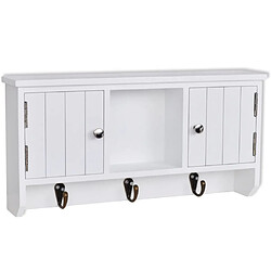 Maison Chic Armoire murale,Meuble de Rangement pour salon,cuisine pour clés et bijoux avec portes et crochets -MN29406